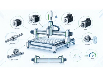 CNC Motor Selection Guide: NEMA 23, NEMA 34, Closed-Loop Stepper or Servo? CNC Motor Selection Guide: NEMA 23, NEMA 34, Closed-Loop Stepper or Servo?