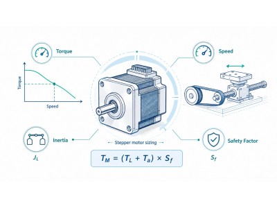 How to Size a Stepper Motor: Torque, Speed, Inertia and Safety Factor? How to Size a Stepper Motor: Torque, Speed, Inertia and Safety Factor?