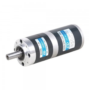 Φ62mm 24V 90W 458RPM 1.65Nm Geared Brushless DC Motor Reduction Ratio 6.55:1 Planetary Gearbox