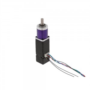 NEMA 8 Geared Stepper Motor L=38mm with Reduction Ratio 5:1 Planetary Gearbox & 24V Electromagnetic Brake