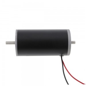 Φ63mm DC Motor Brushed Dual Shaft 24V 8.5A 2600RPM 0.6Nm 125W with Rear Shaft