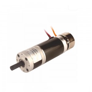 24V 1500RPM 0.1Nm Φ38mm Geared DC Motor Reduction Planetary Gearbox with 24VDC Brake
