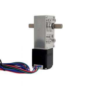 NEMA 11 Stepper Motor L=33mm 1.0A with Gear Ratio 149:1 Dual Shaft Worm Gearbox
