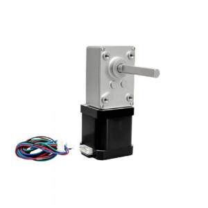 NEMA 17 Stepper Motor L=48mm 1.3A with Gear Ratio 17:1 Long Axis Worm Gearbox