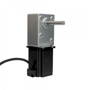 NEMA 23 Stepper Motor L=76mm 3.0A with Gear Ratio 100:1 Long Axis Worm Gearbox