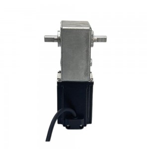 NEMA 23 Stepper Motor L=76mm 3.0A with Gear Ratio 50:1 Dual Shaft Worm Gearbox