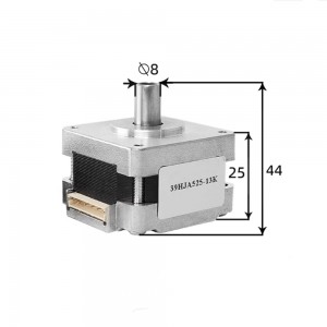 NEMA 16 Hollow Shaft Stepper Motor Bipolar 1.8deg 0.7A 0.2Nm/28.4oz.in 39x25mm 4 Leads