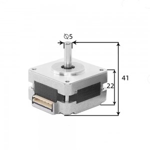 NEMA 16 Stepper Motor Bipolar 1.8deg 0.7A 0.2Nm/28.4oz.in 39x22mm 4 Leads