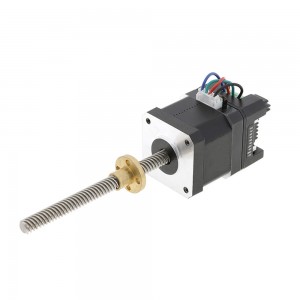 NEMA 17 Integrated Linear Motor Lead 2mm Screw Length 100mm with 12-40VDC Drive