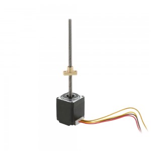 Size 28mm NEMA 11 Linear Actuator External Stepper Motor 34mm Stack 0.75A Lead 2mm Copper Screw Nut