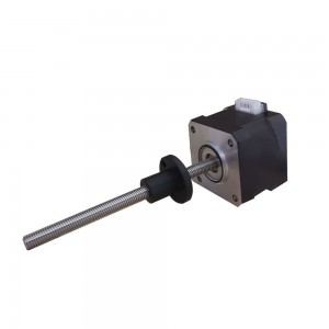 NEMA 17 External Linear Actuator Stepper Motor 34mm Stack 0.4A Lead 2mm Screw Length 100mm