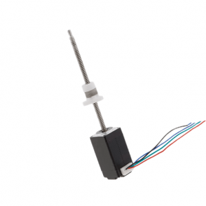 NEMA 8 External Linear Actuator Stepper Motor 38mm Stack 0.6A Lead 2.54mm Anti-backlash Screw Nut