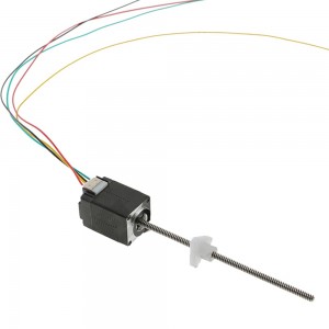 NEMA 8 External Linear Actuator Stepper Motor 30mm Stack 0.6A Lead 1mm Screw Length 145mm