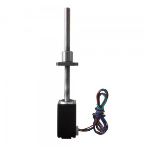 NEMA 8 Ball Screw Linear Actuator Stepper Motor 38mm Stack 0.6A Lead 1mm Length 100mm