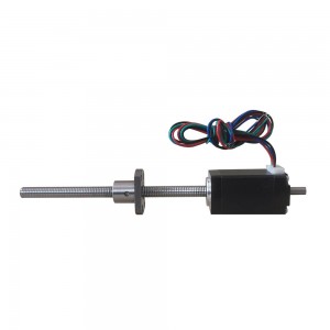 NEMA 8 Ball Screw Linear Actuator Stepper Motor Dual Shaft 38mm Stack 0.6A Lead 1mm with Rear Shaft