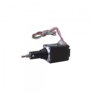 Size 20mm NEMA 8 Captive Linear Actuator Stepper Motor Single Stack 0.5A Lead 1mm Travel 19.05mm
