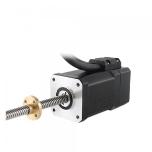 NEMA 17 Closed-loop External Linear Actuator Stepper Motor Stack 40mm Lead 2mm with 1000PPR Encoder