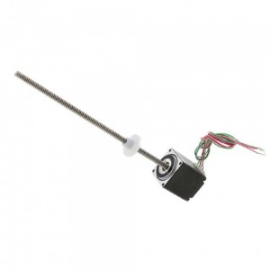 Size 28mm NEMA 11 External Linear Actuator Stepper Motor Double Stack 1.0A Lead 4.8768mm Screw Length 100mm