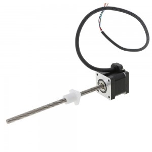 Size 42mm NEMA 17 External Linear Actuator Stepper Motor Double Stack 2.5A Lead 5.08mm Screw Length 150mm