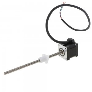 Size 42mm NEMA 17 External Linear Actuator Stepper Motor Single Stack 1.5A Lead 4.8768mm Screw Length 150mm
