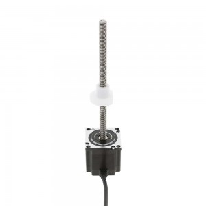 Size 57mm NEMA 23 External Linear Actuator Stepper Motor Double Stack 4.0A Lead 9.525mm Screw Length 150mm
