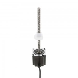 Size 57mm NEMA 23 External Linear Actuator Stepper Motor Single Stack 3.0A Lead 9.525mm Screw Length 150mm