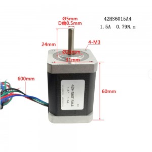 2 Phase NEMA 17 Stepper Motor Bipolar 1.8 deg 1.5 A 0.8 N-m 42x42x63mm Φ5mm Shaft