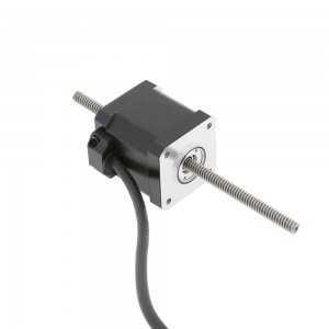 Lead Screw Stepping Motor Non-captive Type Step 0.015875mm Screw Dia. 6.35mm Length 156mm 42-48mm NEMA 17